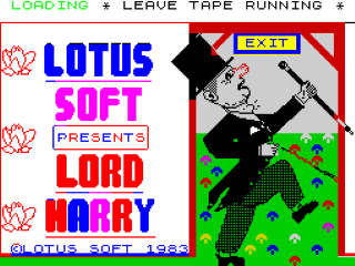 Lord Harry title screen for ZX Spectrum